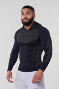 Warrior Compression Hoodies - Black