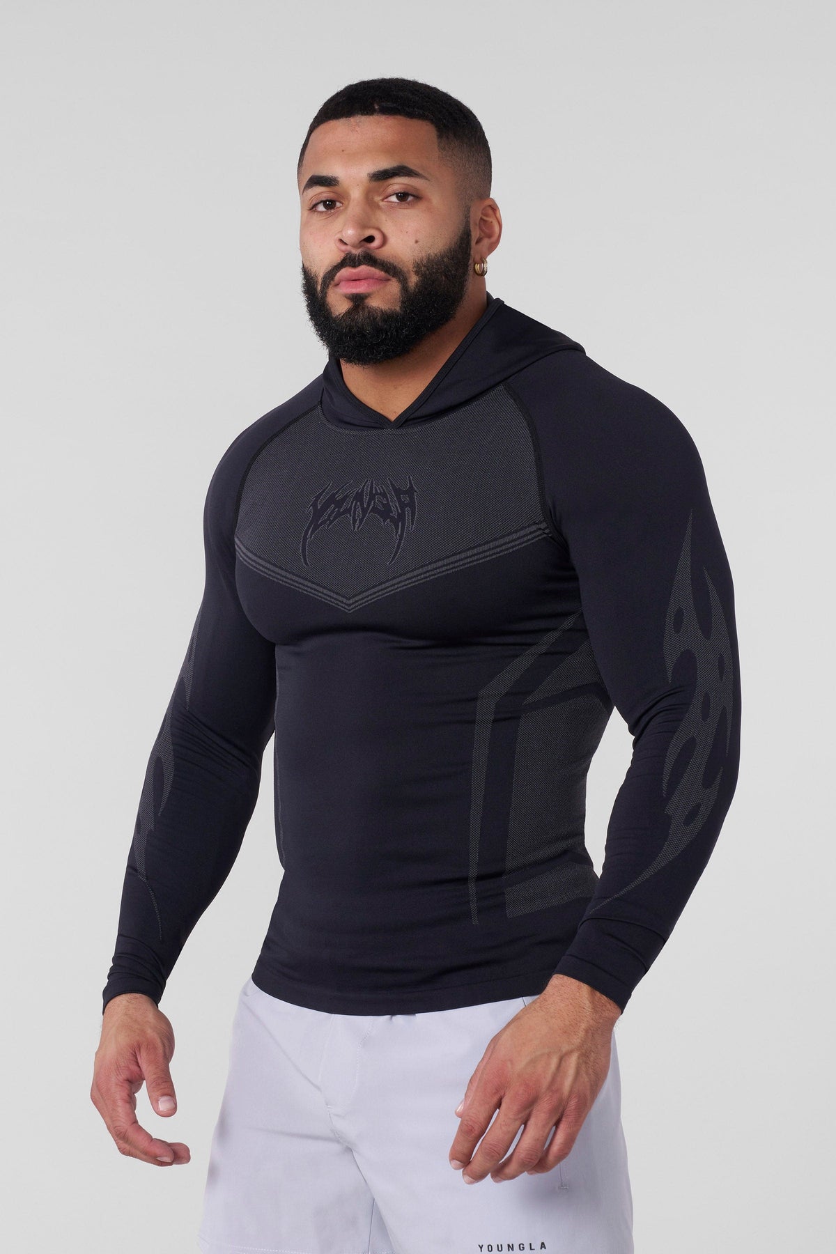 Warrior Compression Hoodies - Black
