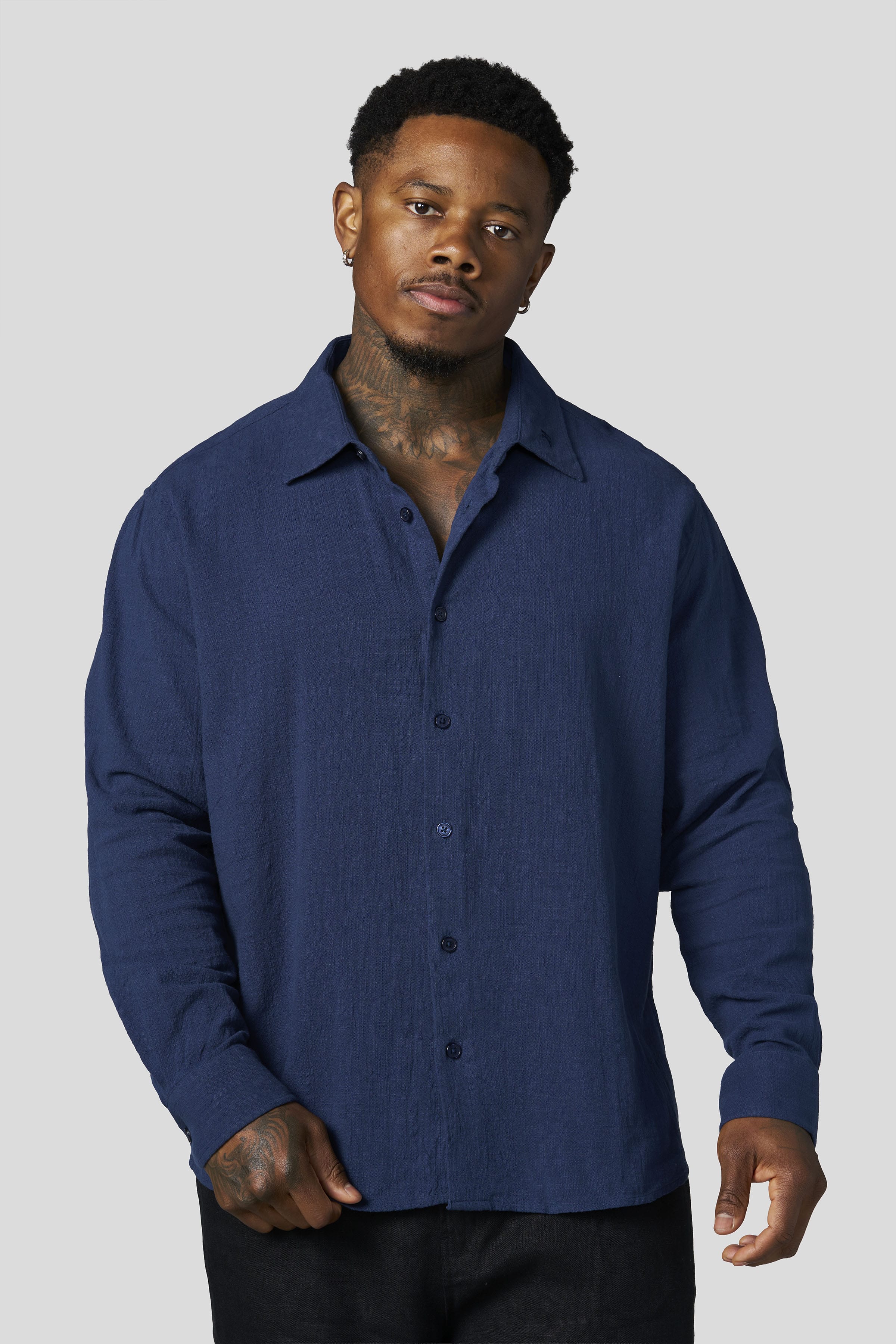 Cotton Linen Button-Ups