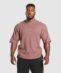 Waffle Oversized T-Shirt - Brick Brown ;)