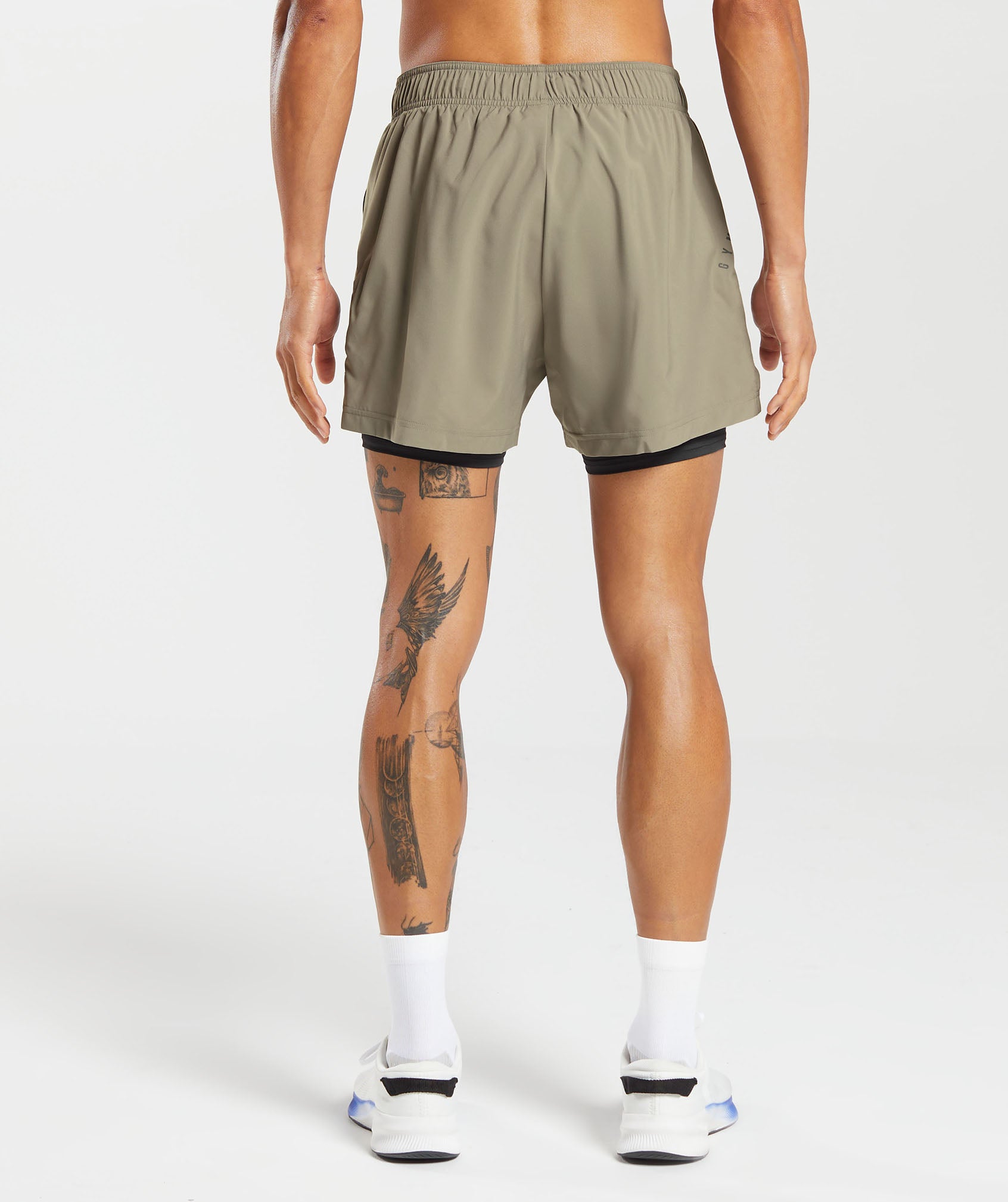 Sport 5" 2 in 1 Shorts - Linen Brown/Black