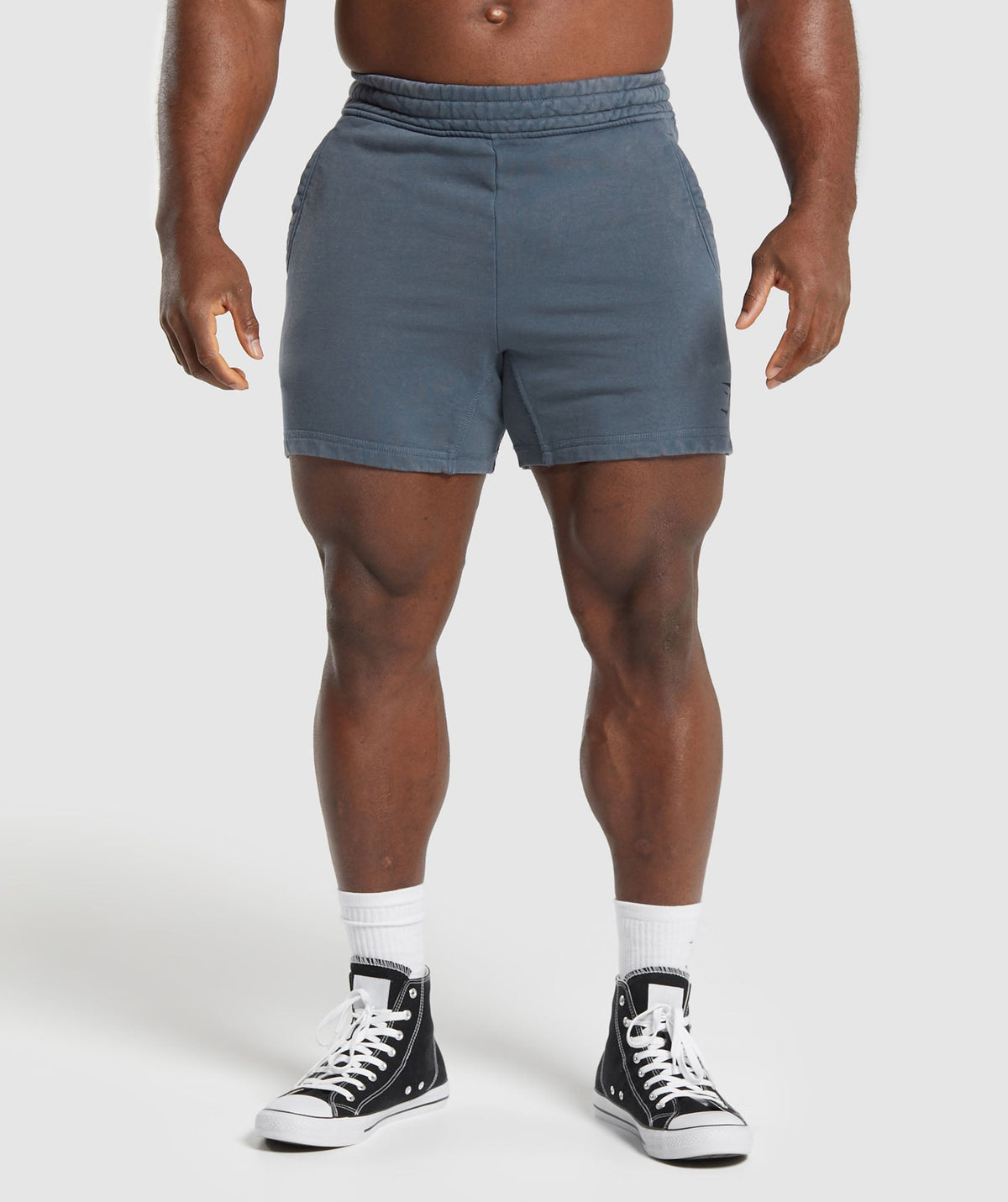 Power Washed 5" Shorts - Titanium Blue/Acid Wash Small Ball
