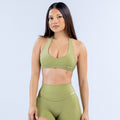 Anisia Backless Halter Bra - Matcha ;)