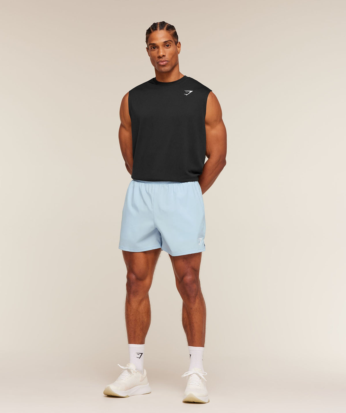 Arrival Contrast Shorts - Chilled Blue/White