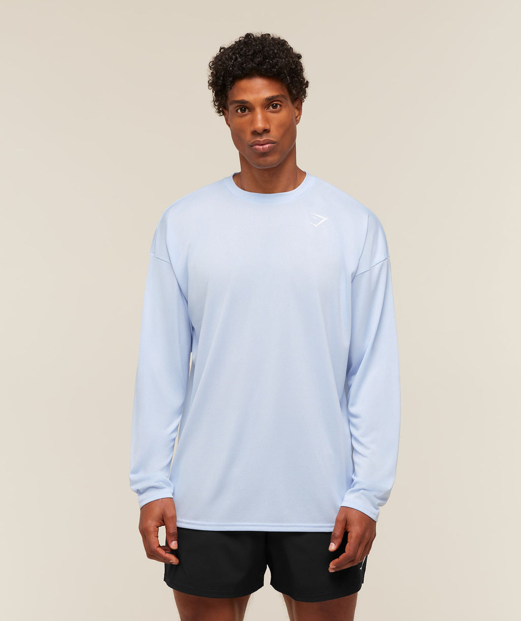 Arrival Oversized Long Sleeve T-Shirt - Tranquil Blue