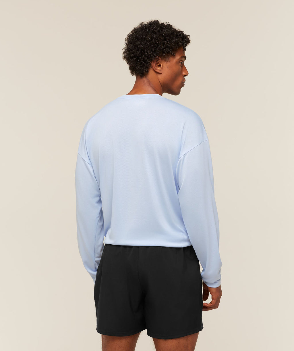Arrival Oversized Long Sleeve T-Shirt - Tranquil Blue