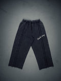 Signature Wideleg Sweats Faded Black