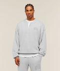 GSLC Henley Sweat - Bros Soft Grey Marl ;)