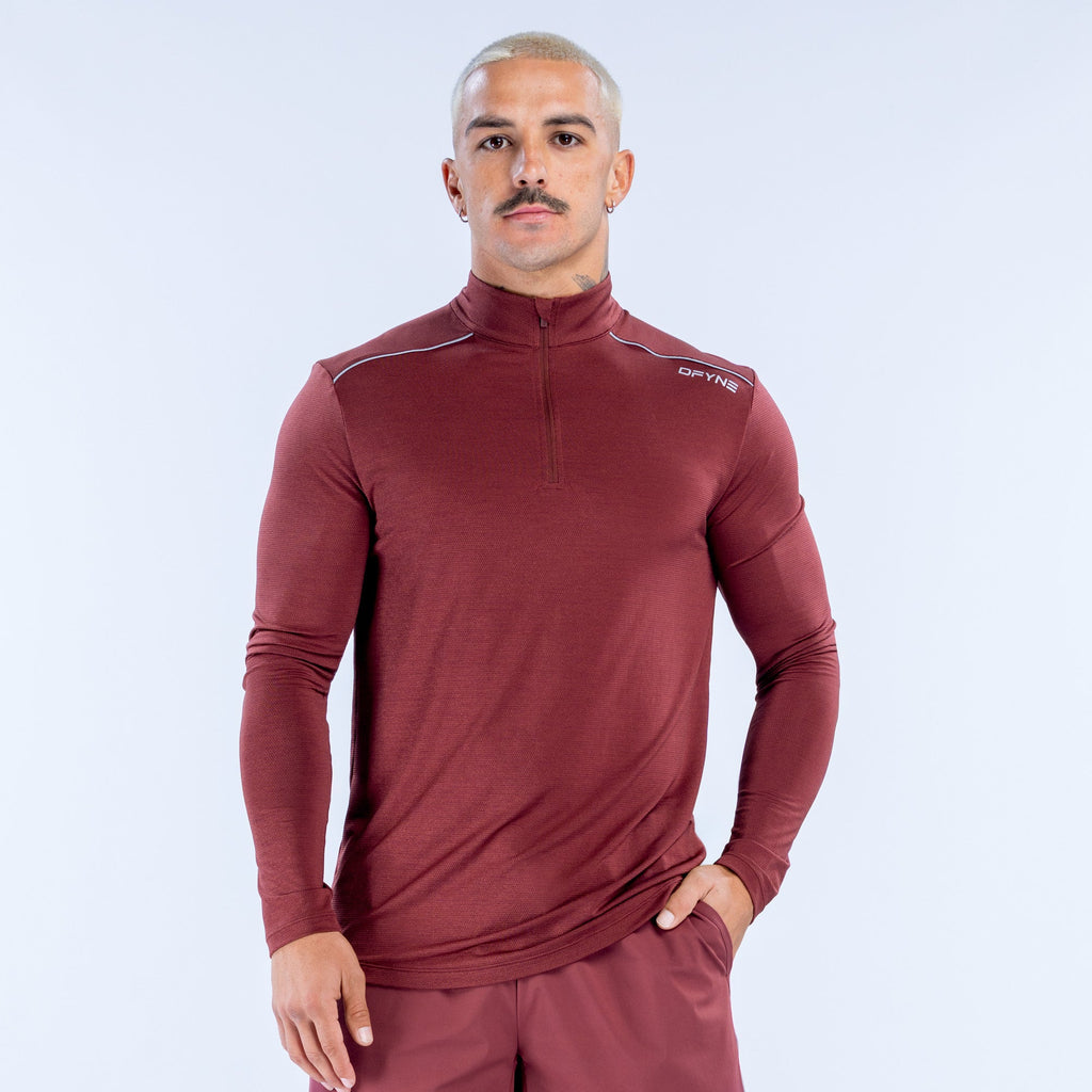 Charge Quarter Zip Burgundy