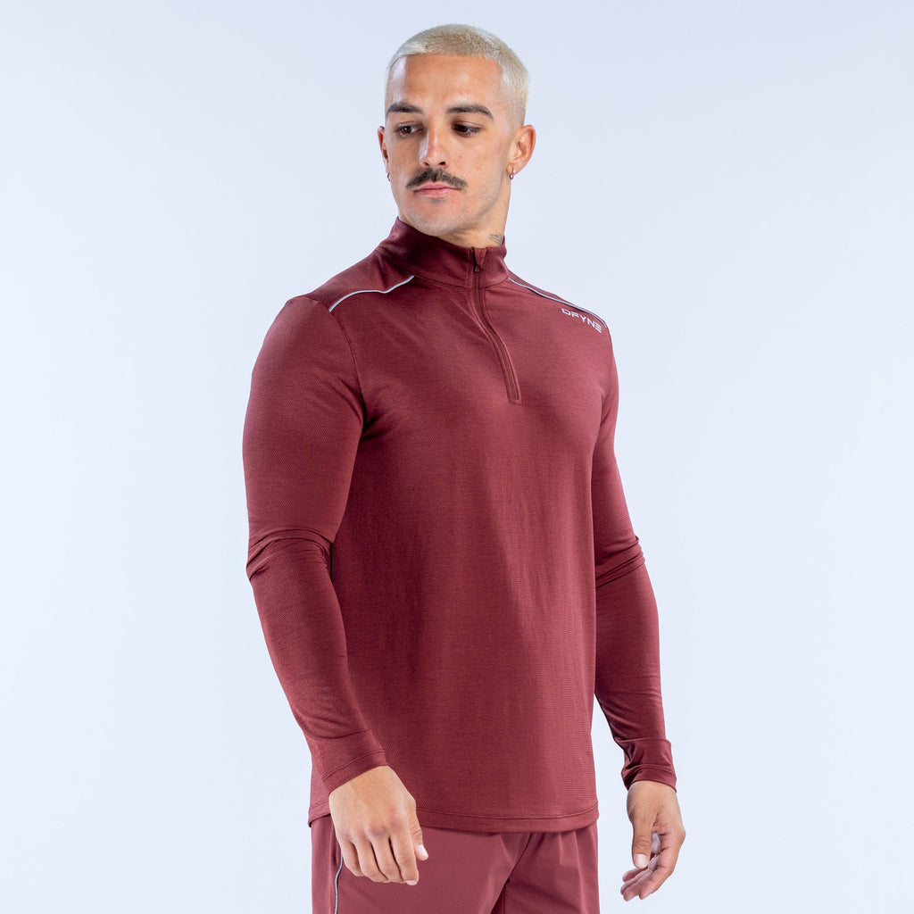 Charge Quarter Zip Burgundy