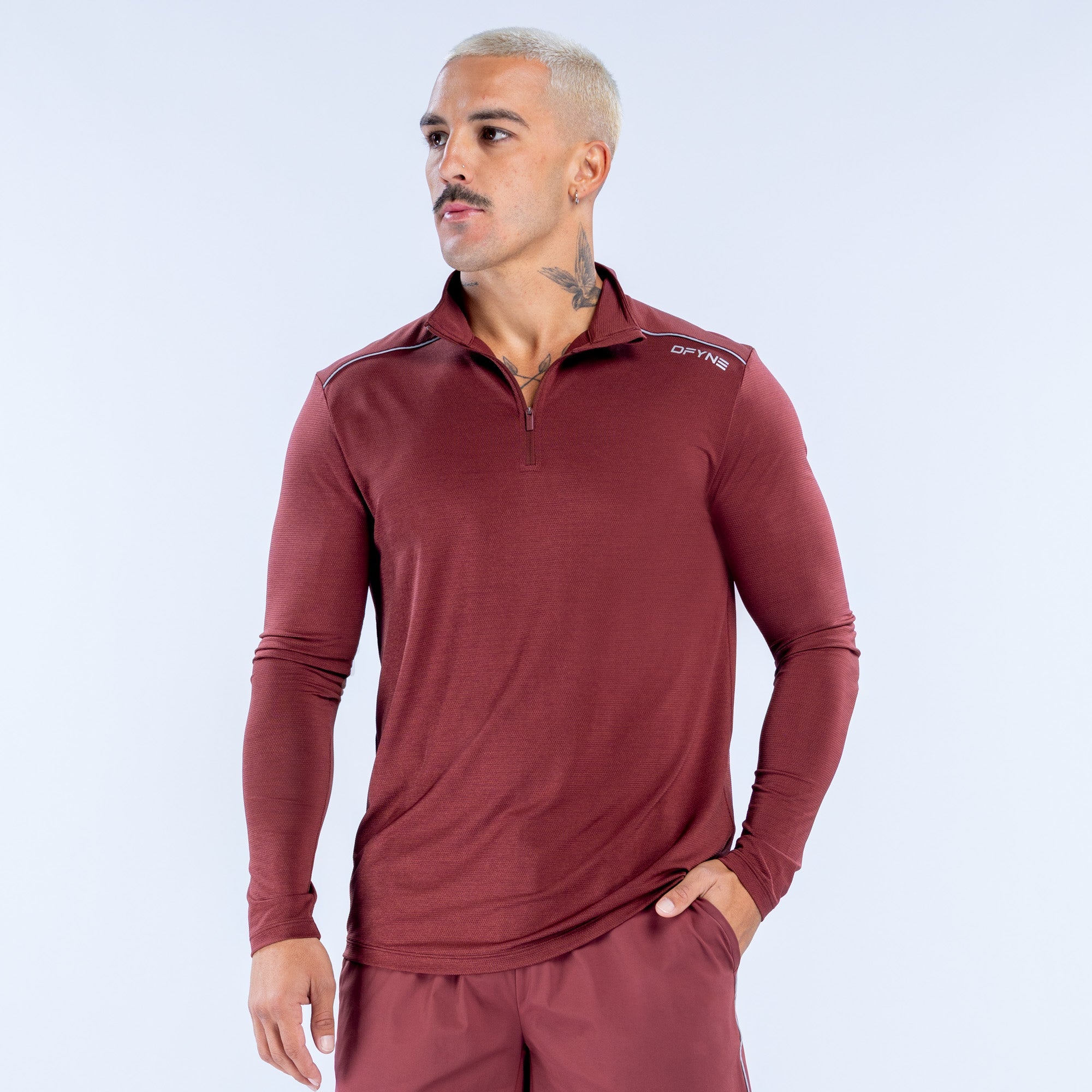 Charge Quarter Zip Burgundy
