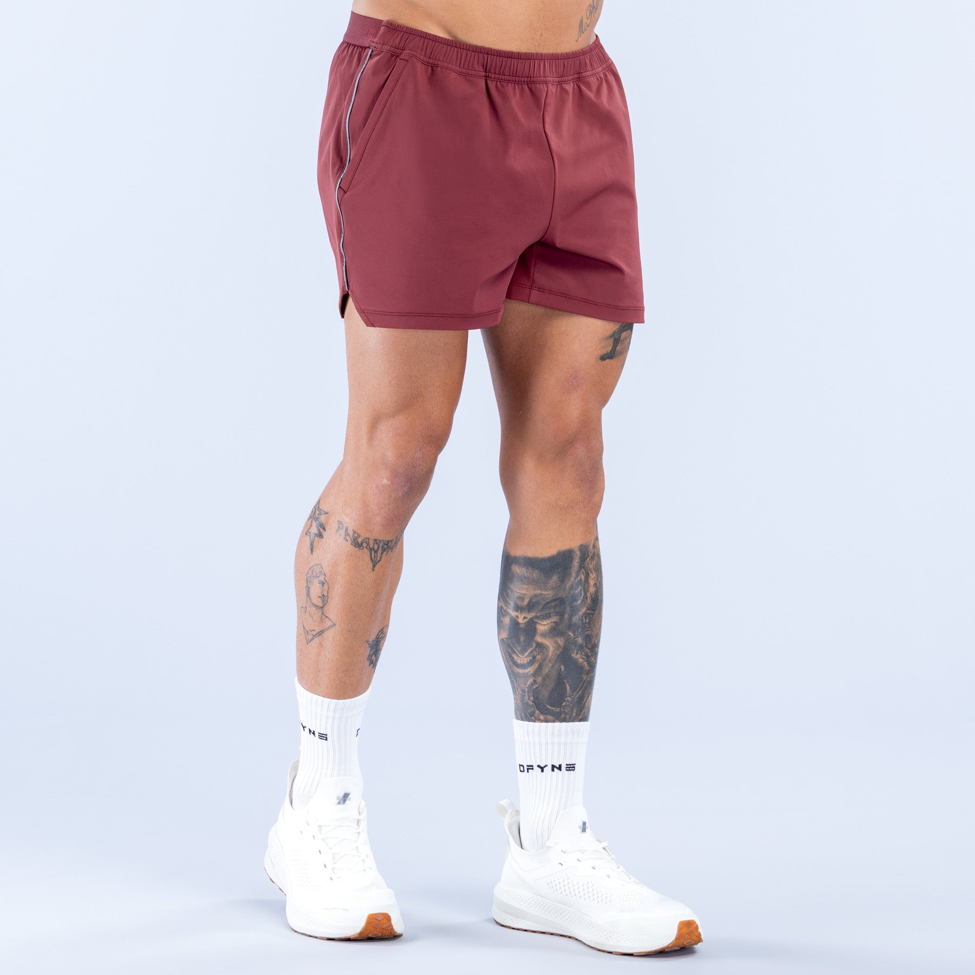 Charge Training Shorts | 4" Burgundy