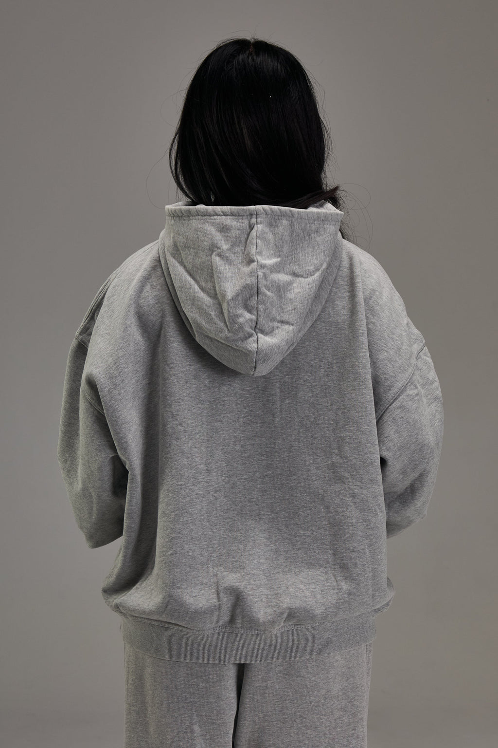 Heavyweight Zip Up Heather Grey