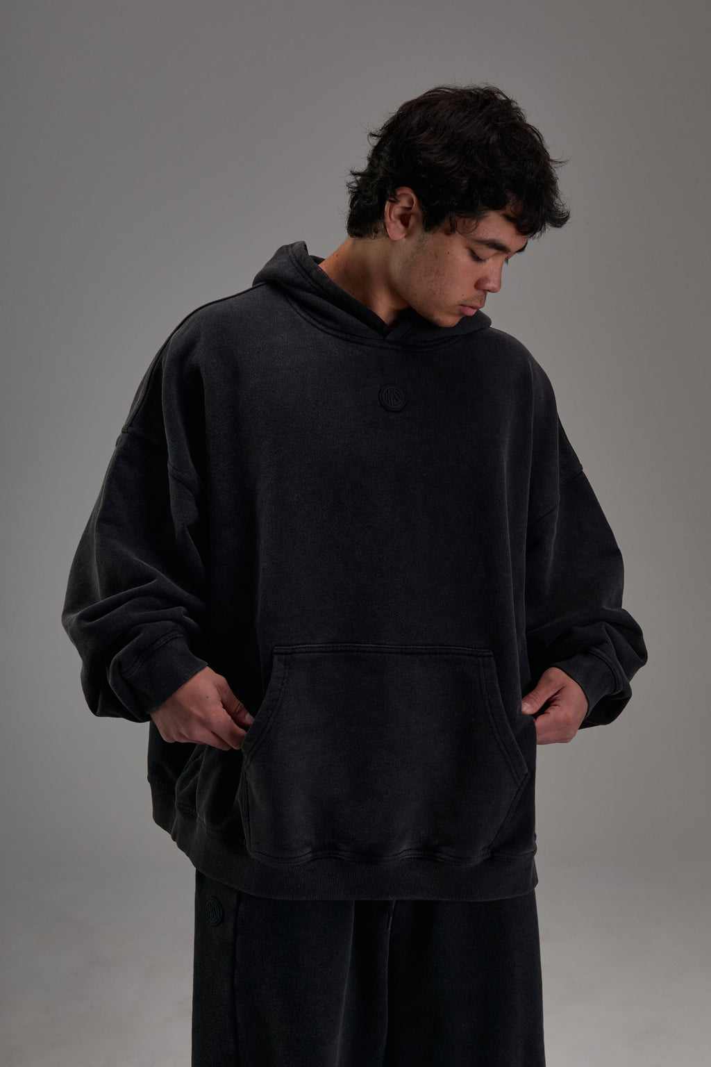 Heavyweight Pullover Faded Black