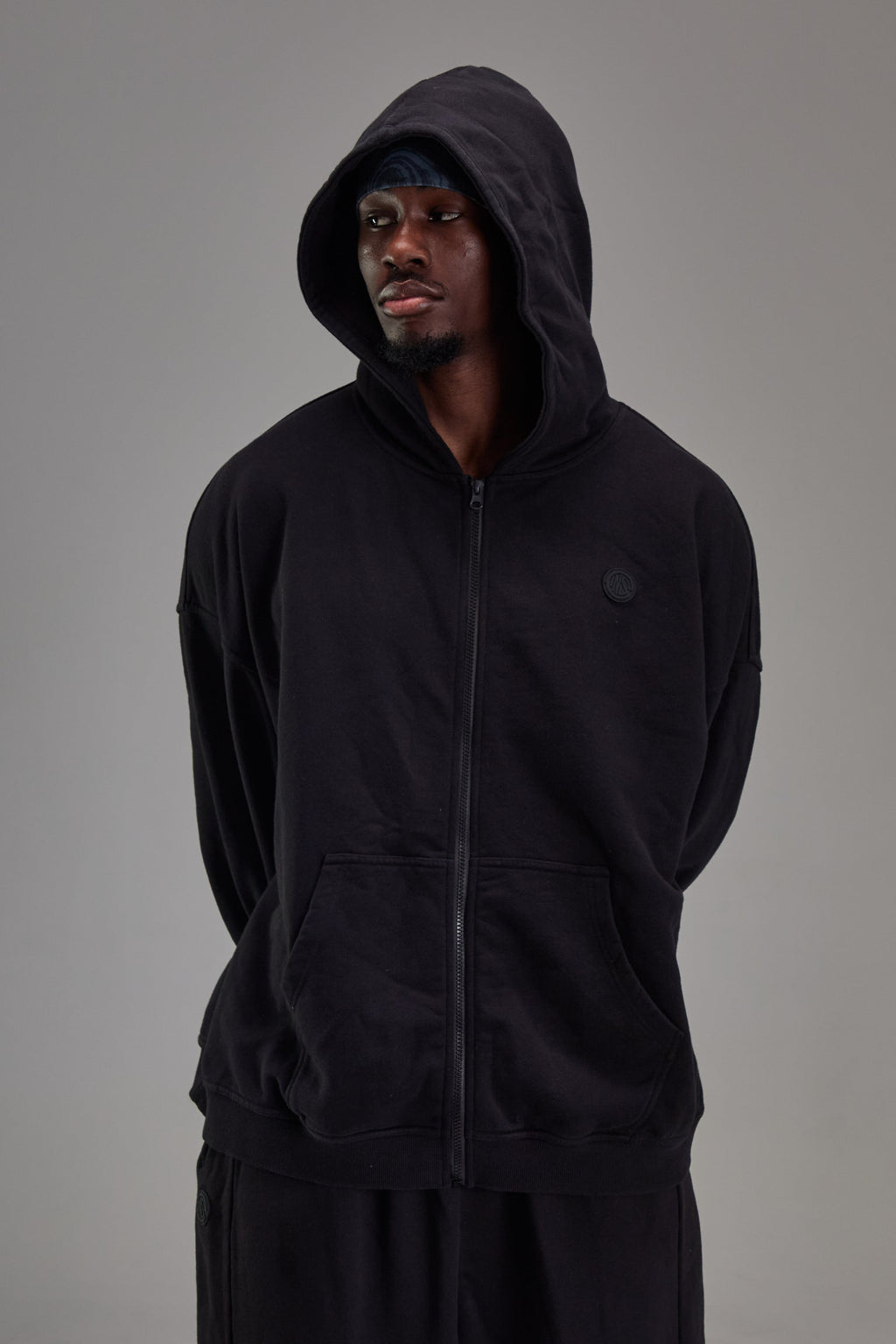 Heavyweight Zip Up Pitch Black