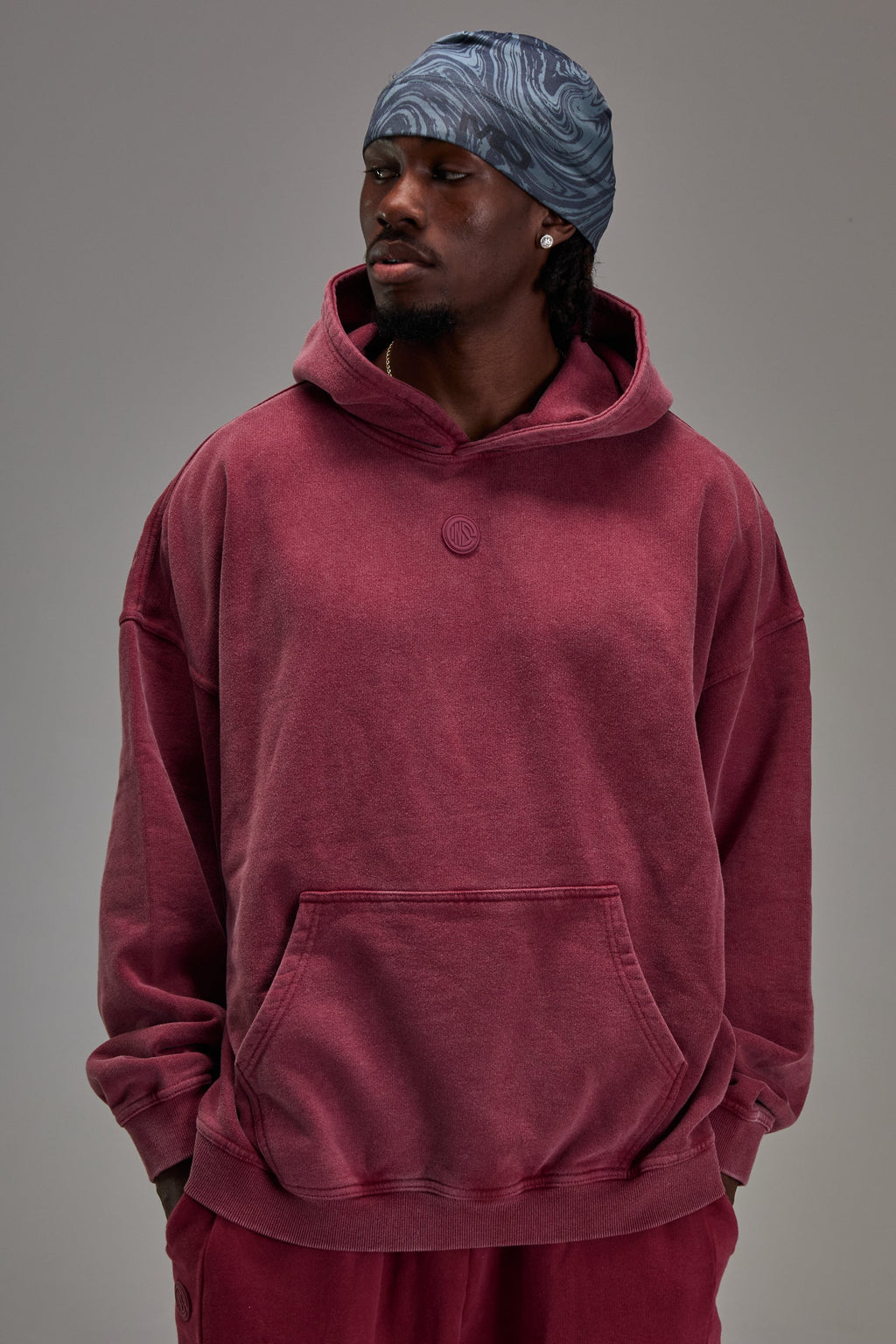 Heavyweight Pullover Washed Red