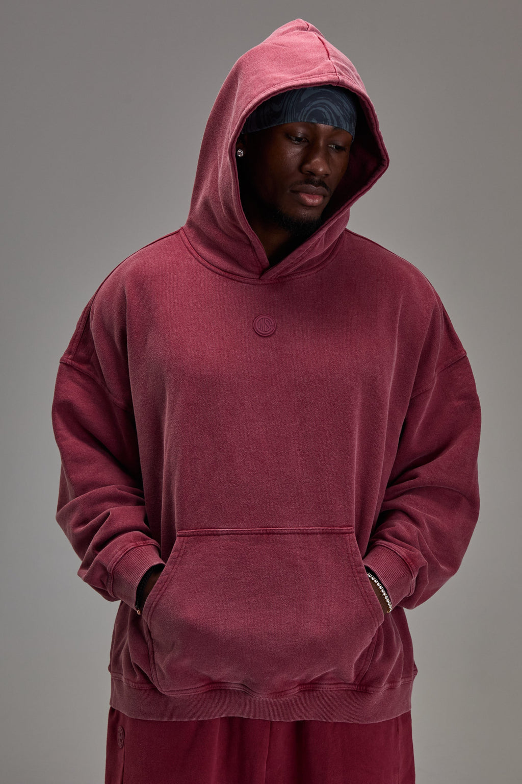 Heavyweight Pullover Washed Red