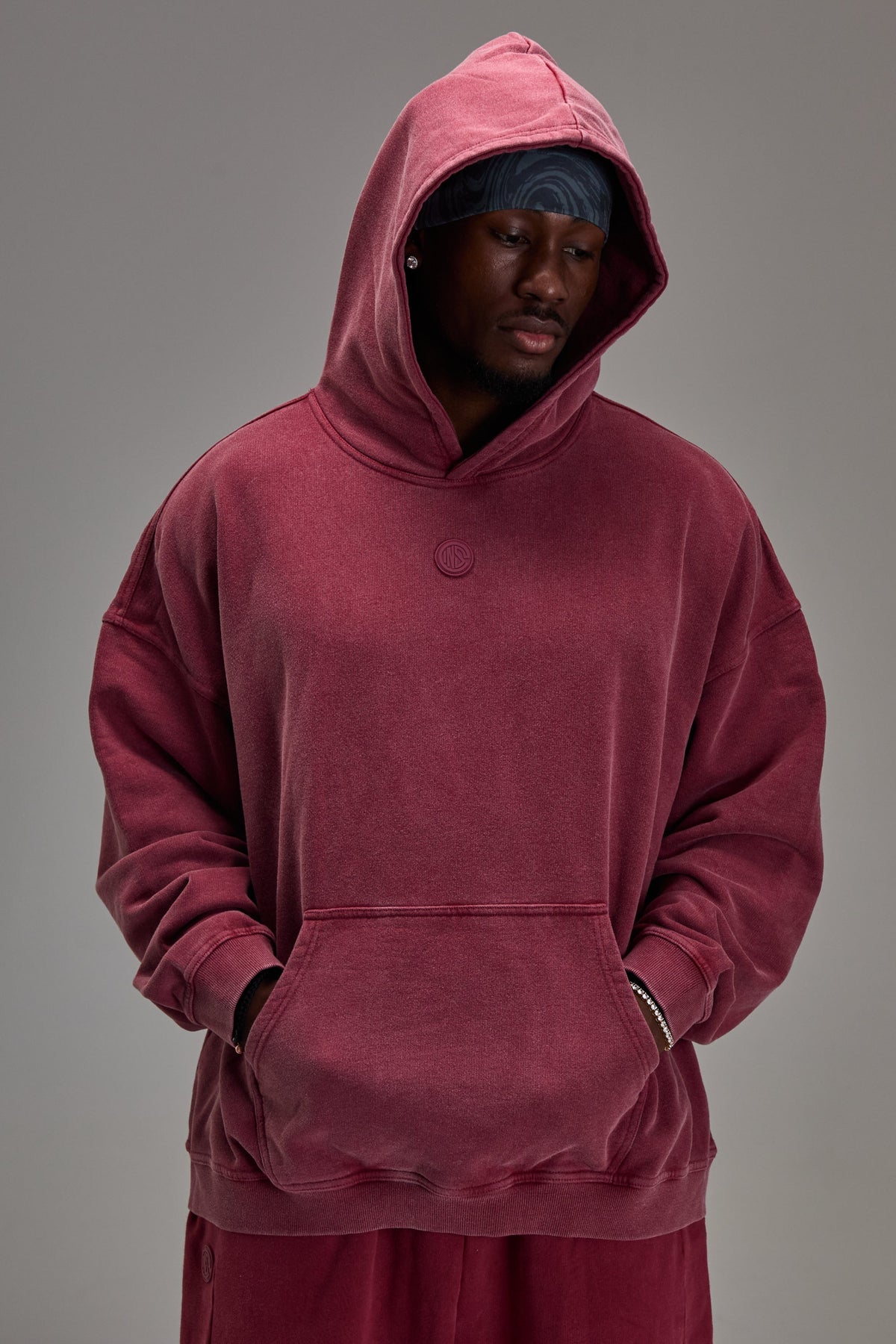 Heavyweight Pullover Washed Red