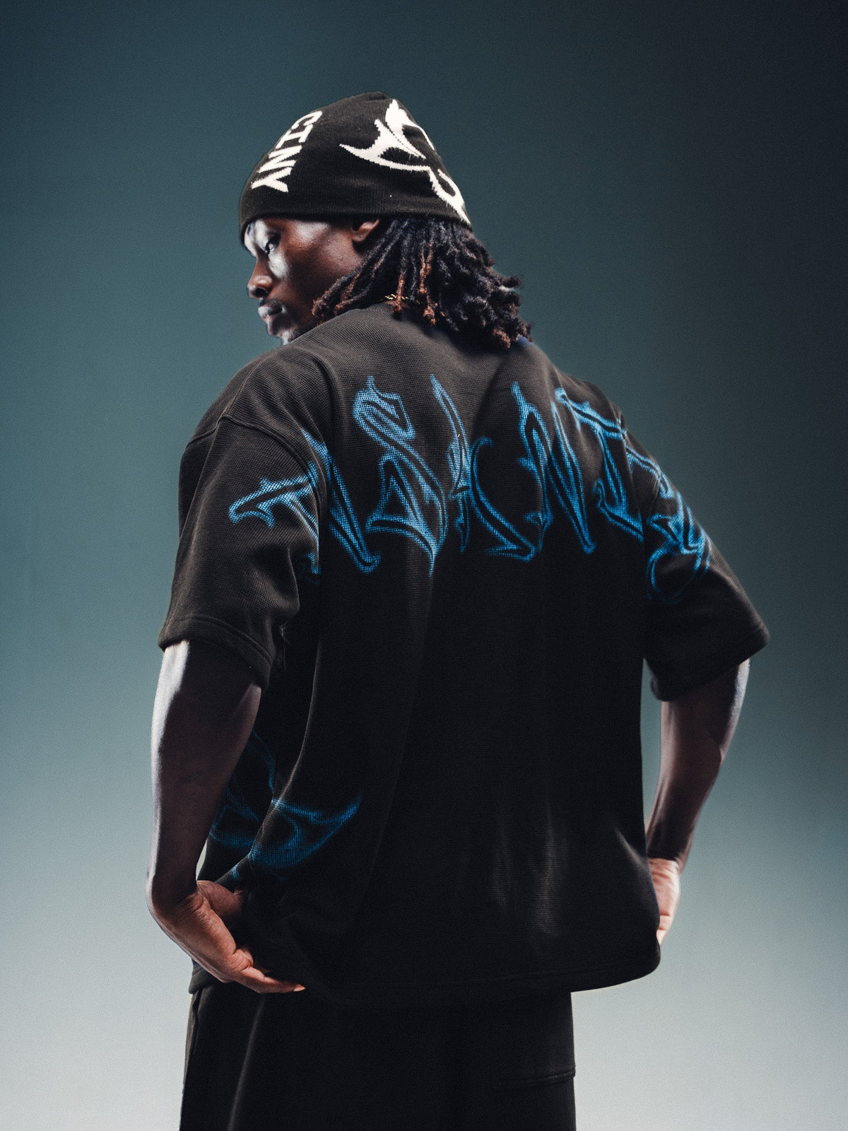NY Pump Cover Black blue