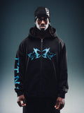 NY Butterfly Zip Hoodie Black blue