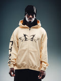 NY Butterfly Zip Hoodie Beige
