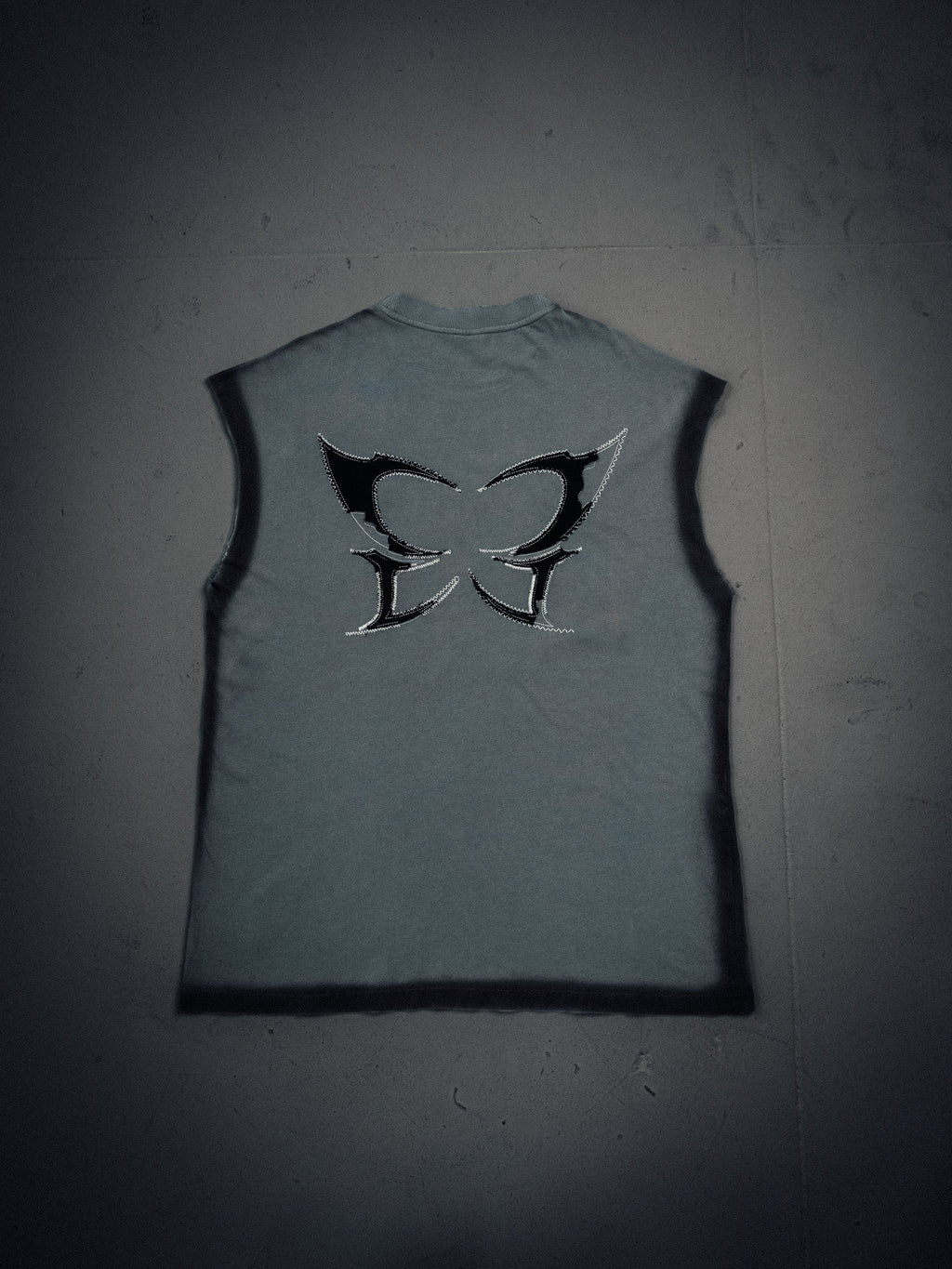 NY Cutoff Tank Gray