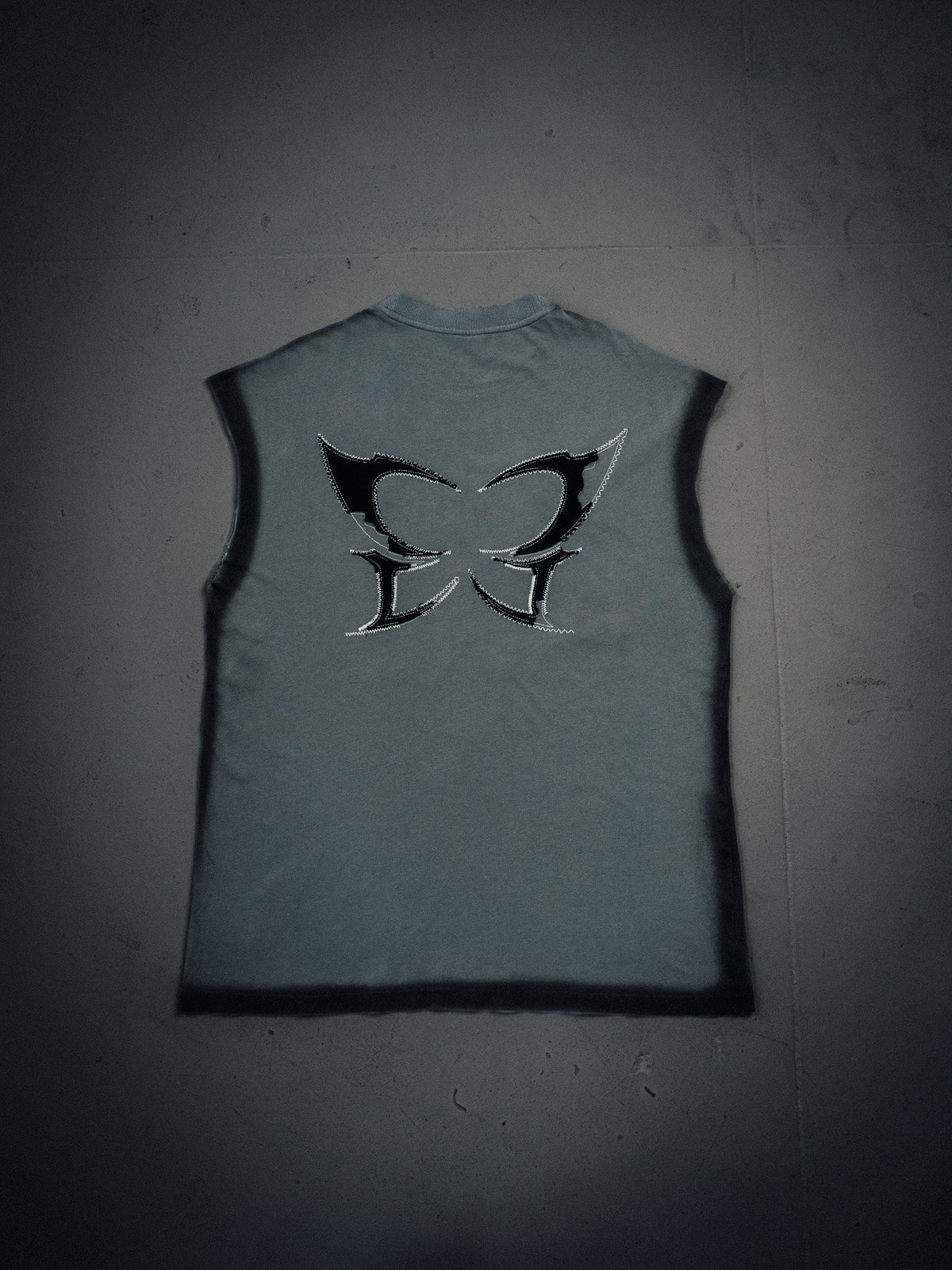 NY Cutoff Tank Gray