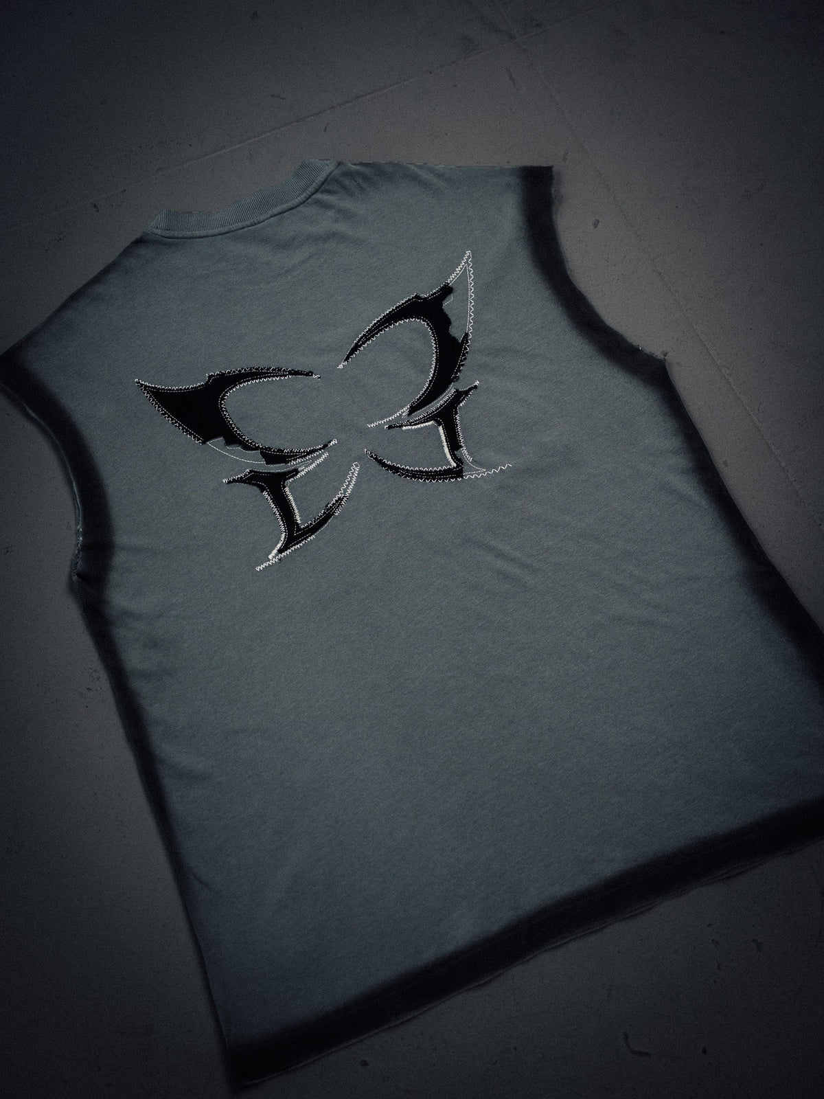 NY Cutoff Tank Gray