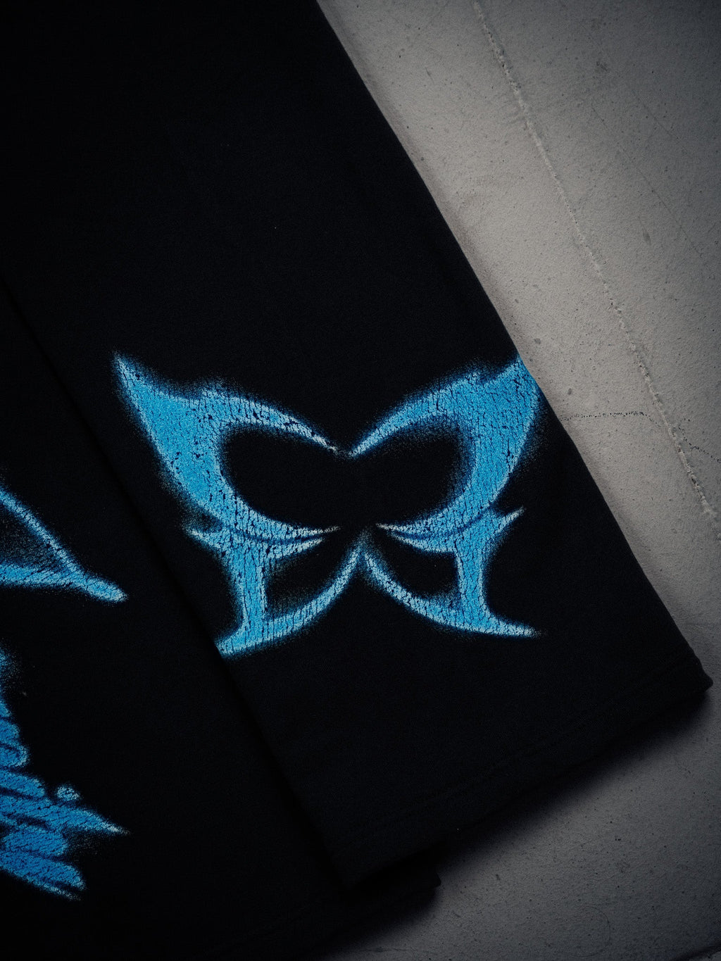 NY Wide Leg Sweats Butterfly Black blue