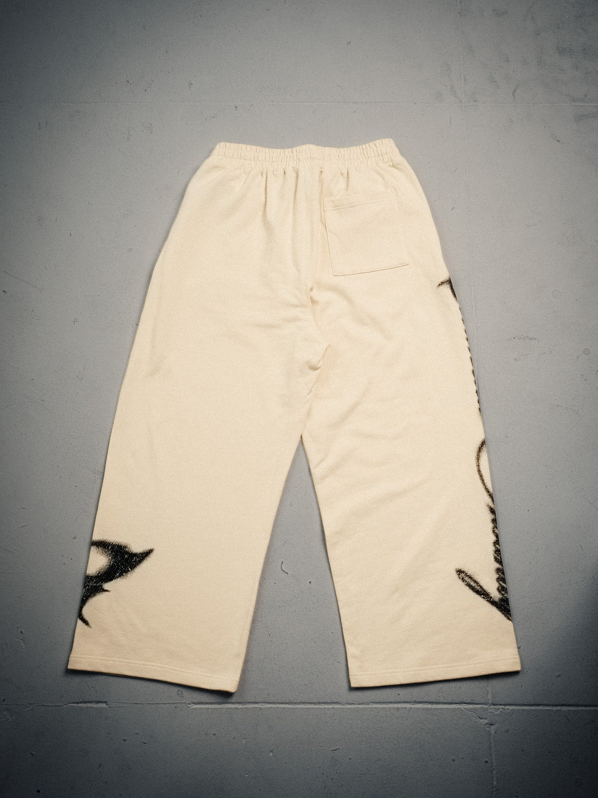 NY Wide Leg Sweats Butterfly Cream
