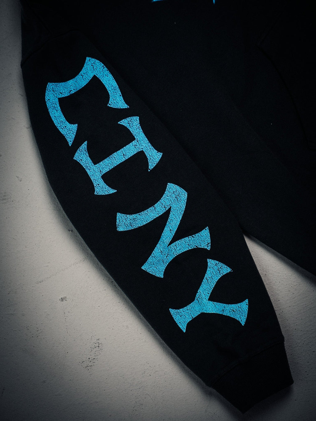 NY Butterfly Zip Hoodie Black blue