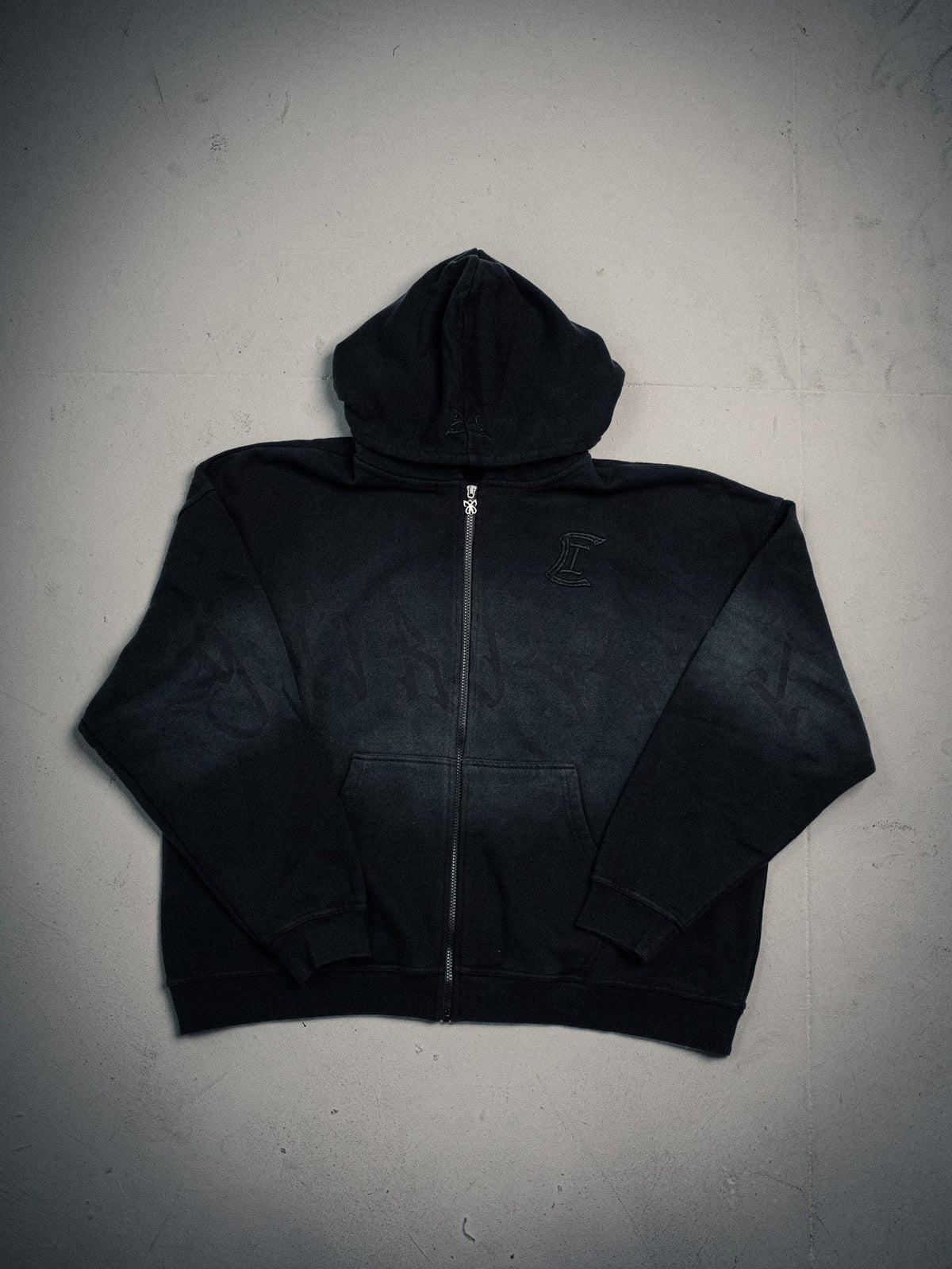 NY Blended Zip Hoodie Black