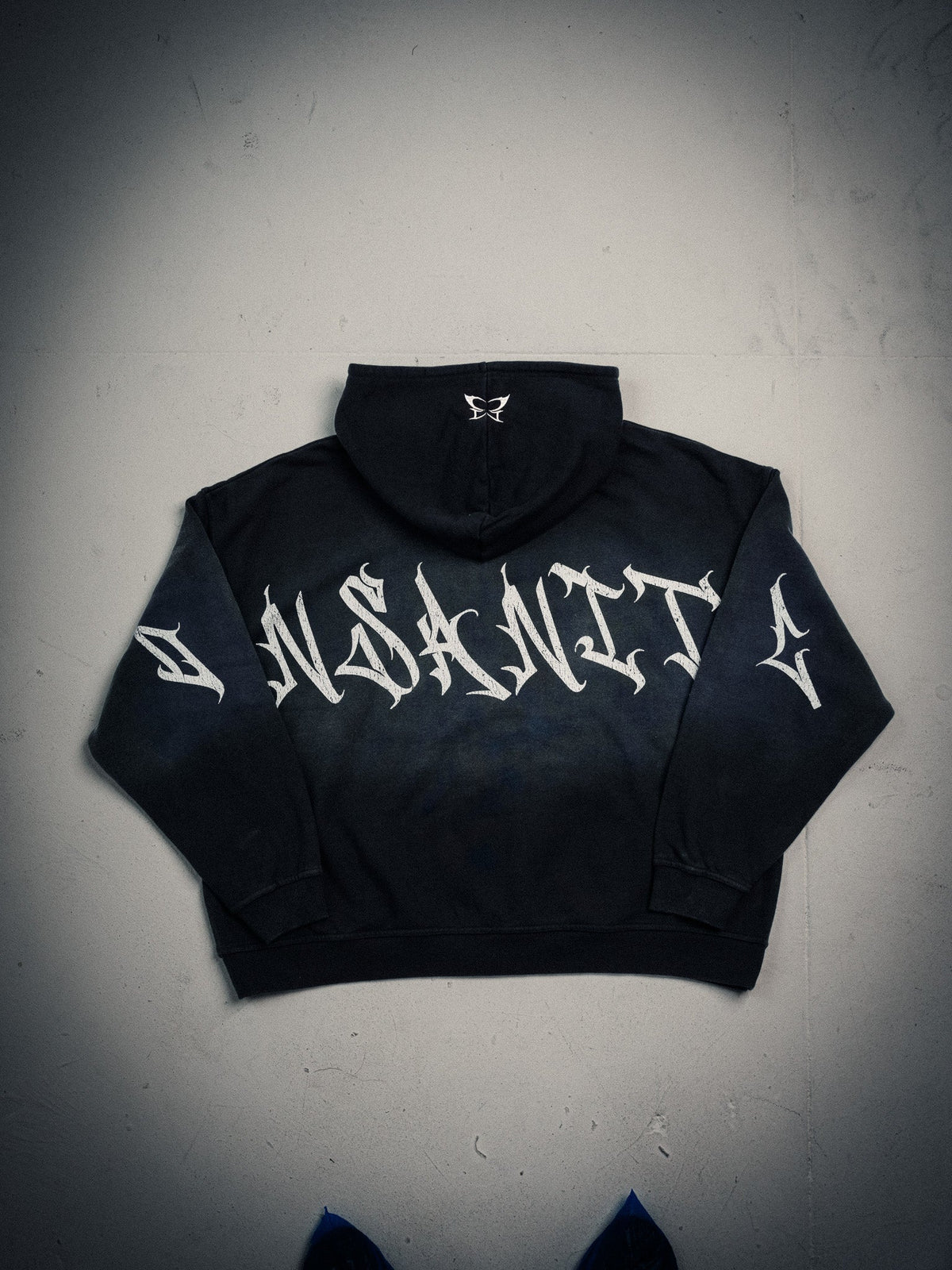 NY Blended Zip Hoodie Gray