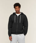 Campus Crest Zip Through Hoodie - Black ;)