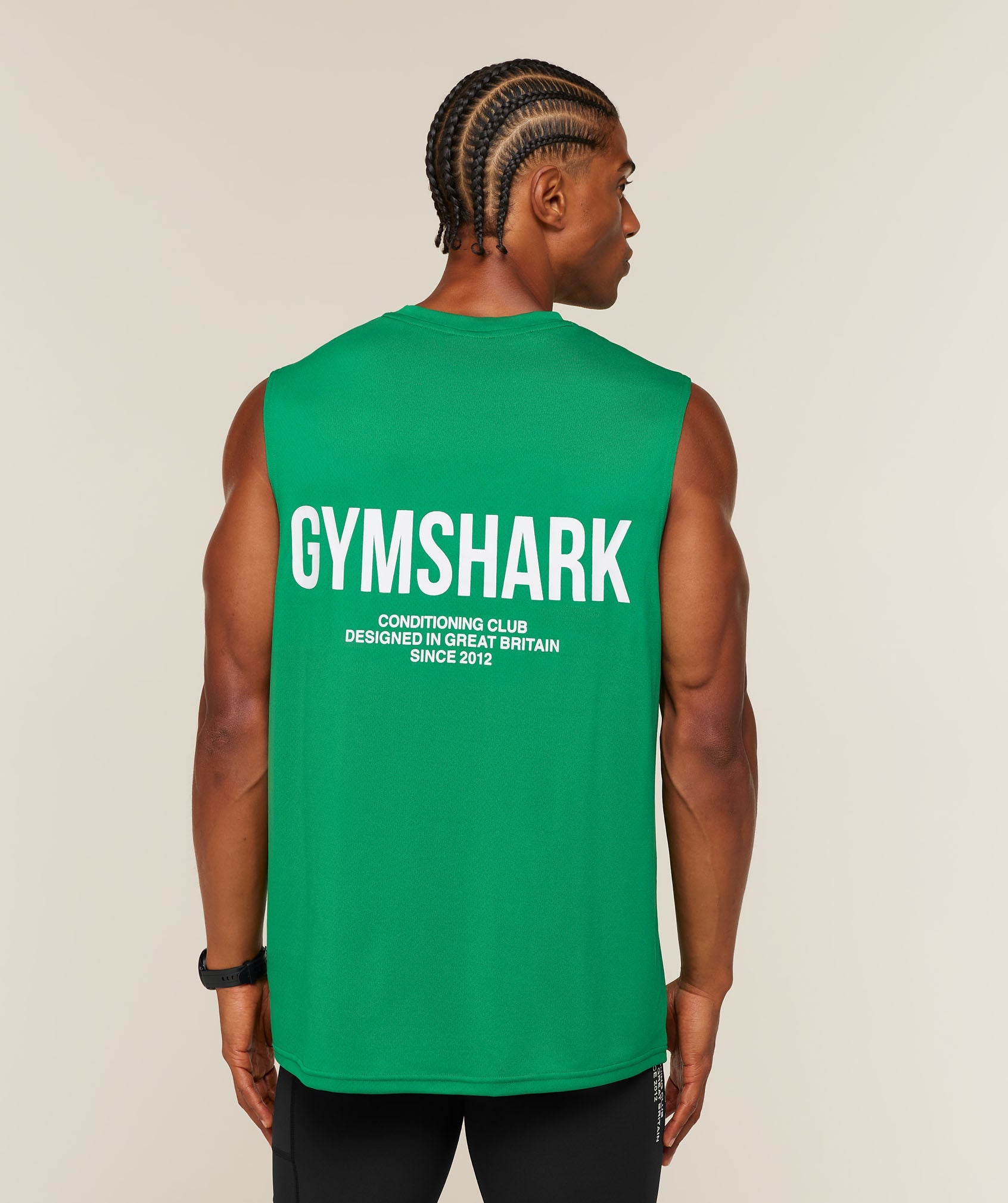 Conditioning Club Tank - Track Green/White ;)