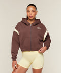 Cosy Luxe Campus Full Zip Hoodie - Espresso Brown ;)