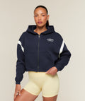Cosy Luxe Campus Full Zip Hoodie - Heavy Blue ;)