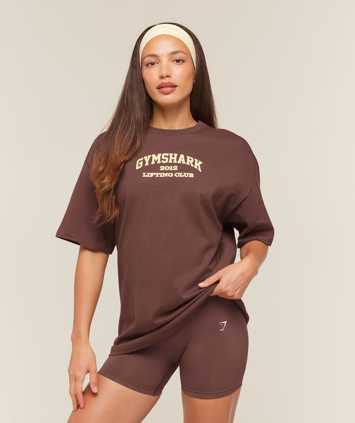 Cosy Luxe Campus T-Shirt - Espresso Brown ;)