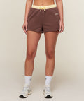 Cosy Luxe Campus Sweat Shorts - Espresso Brown ;)