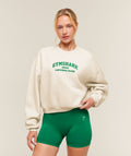 Cosy Luxe Campus Sweatshirt - Bros Chalk Marl ;)