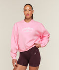 Cosy Luxe Campus Sweatshirt - Poise Pink ;)