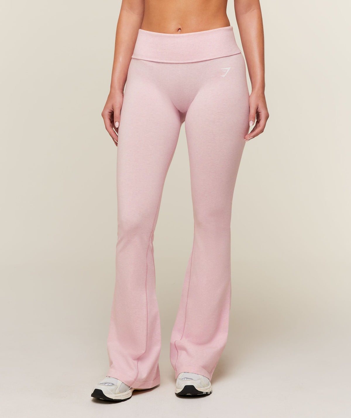 CottonMove Flared Leggings - Gentle Pink Marl