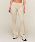 CottonMove Flared Leggings - Oat Marl