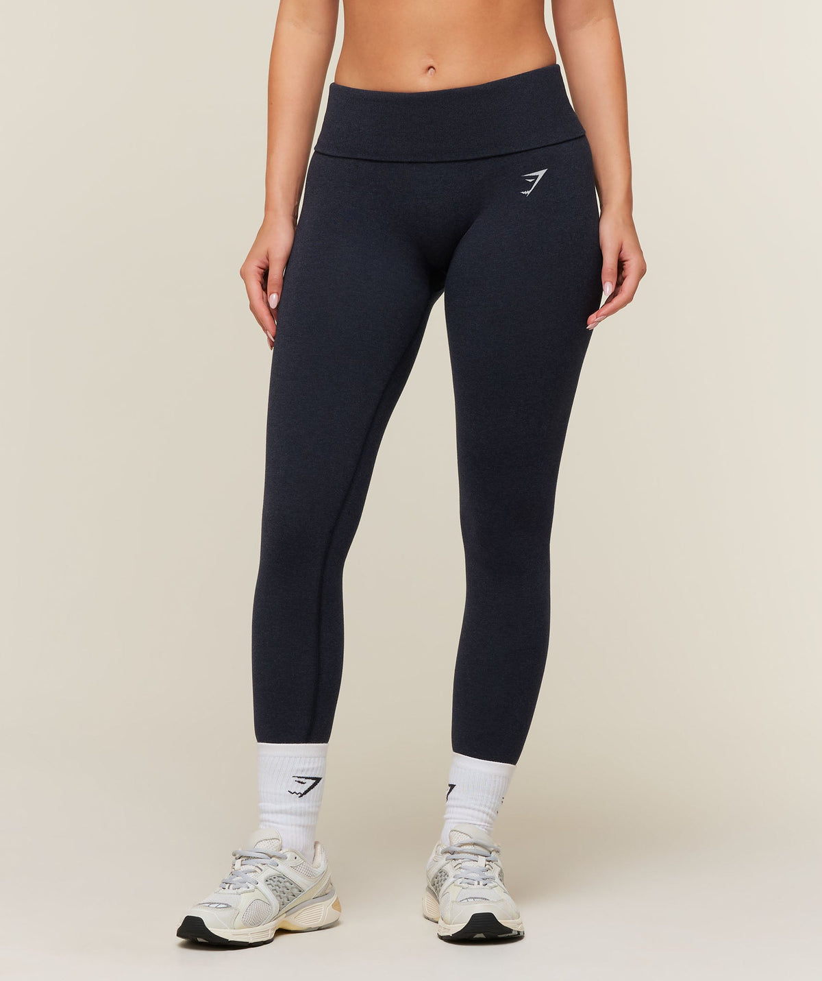 CottonMove Leggings - Deep Blue Marl