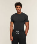 Cotton Seamless T-Shirt - Black Marl ;)