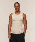 Cotton Seamless Sleeveless Top - Oat Marl ;)