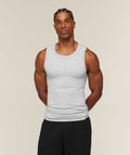 Cotton Seamless Sleeveless Top - Soft Grey Marl ;)