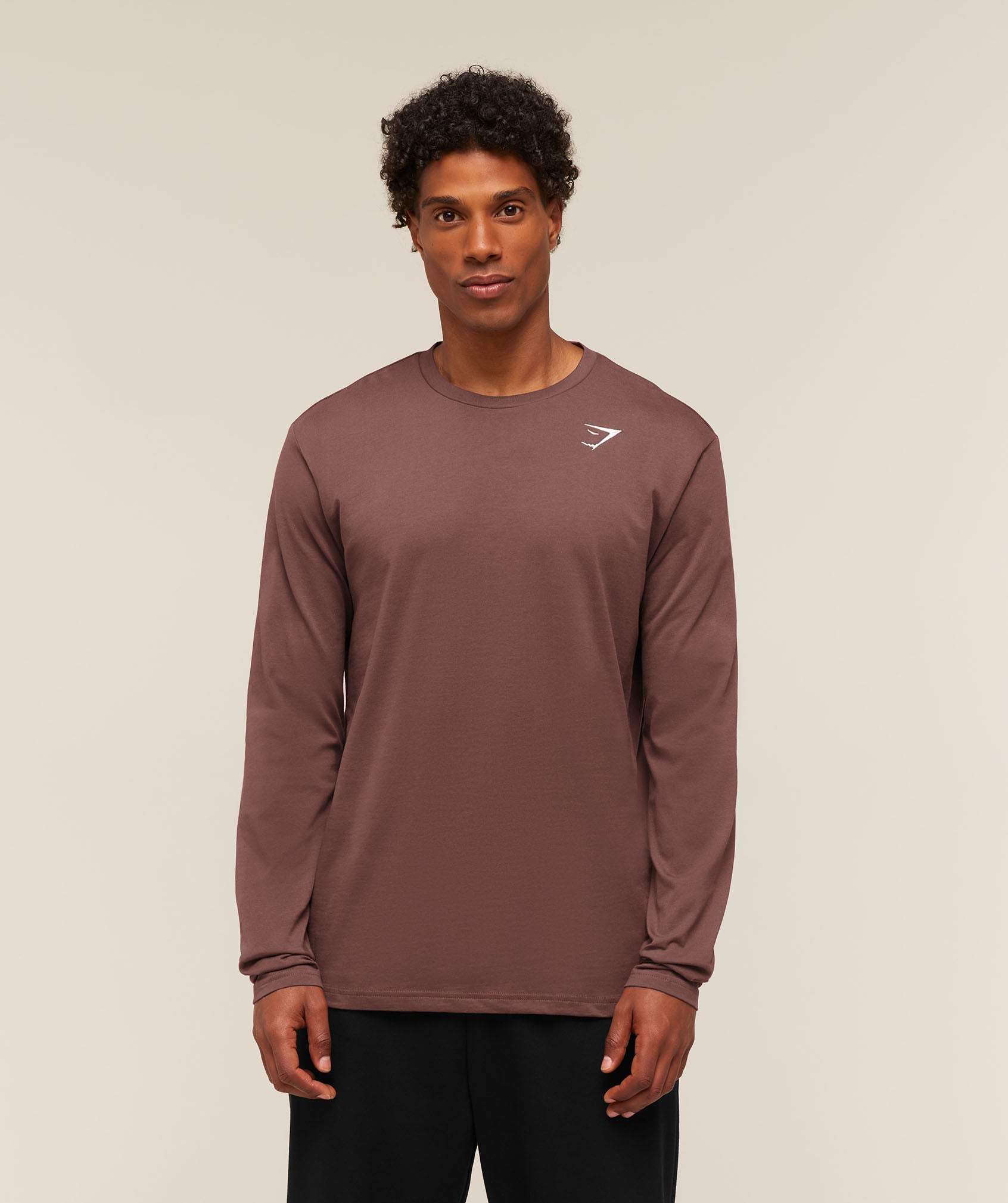 Crest Long Sleeve T-Shirt - Espresso Brown ;)