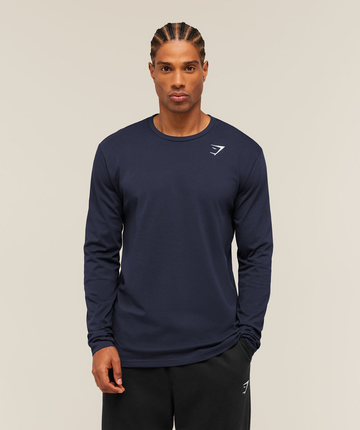 Crest Long Sleeve T-Shirt - Heavy Blue ;)