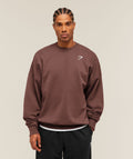 Oversized Crest Crew - Espresso Brown ;)